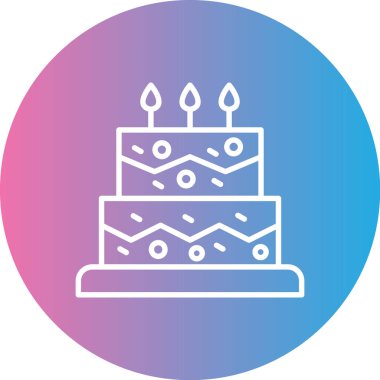Kek. Web simgesi basit tasarım