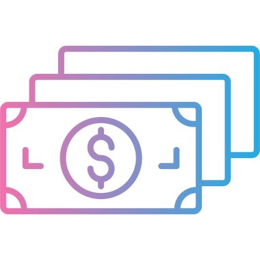 Dolar simgesi vektör illüstrasyonu