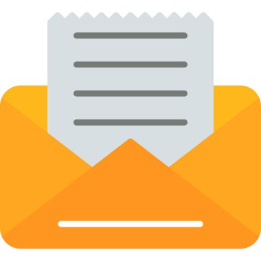 e-posta ileti simgesi düz biçimli