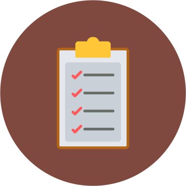 belge düz vektör simgesi