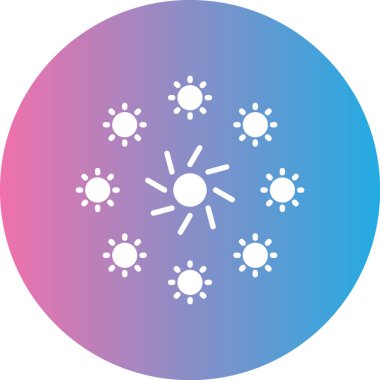 Güneş web vektör simgesi