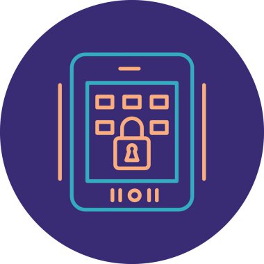 cep telefonu simgesi, basit tasarım illüstrasyonu