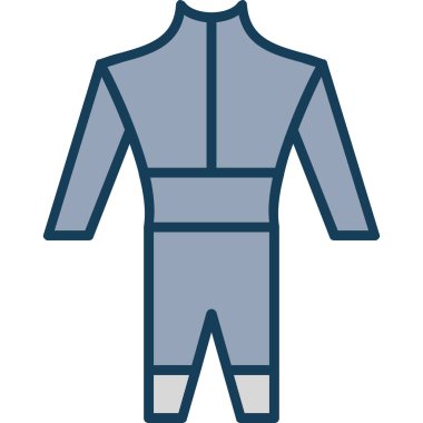 Ceket ikonu. vektör illüstrasyonu