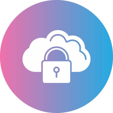 Bulut simgesi vektör illüstrasyonu