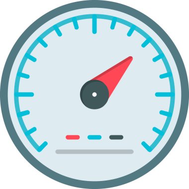 Dolu - ana hat biçiminde hız metre simgesi