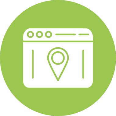 Harita iğne simgesi. vektör illüstrasyonu