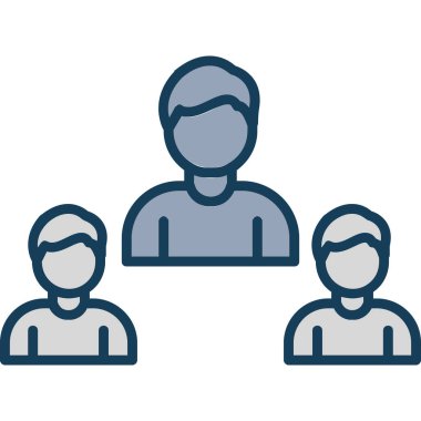 iş takımı vektör çizgisi simgesi