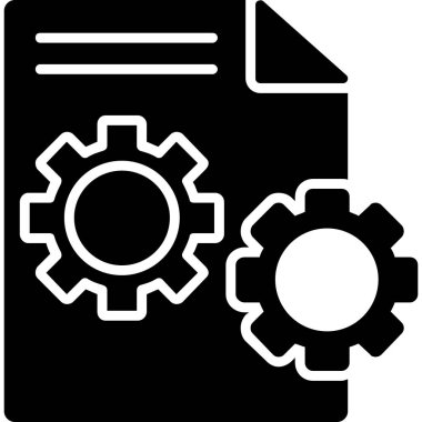 Belge. Web simgesi basit illüstrasyon