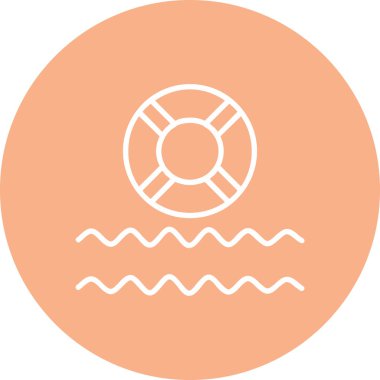 Deniz simgesinin vektör illüstrasyonu