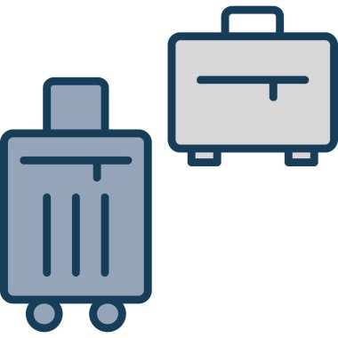 Bagaj simge vektör çizim