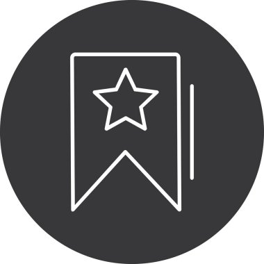 yıldız simgesi vektör illüstrasyonu