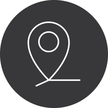 Vektör konumu simge illüstrasyonu