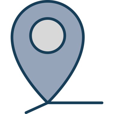 Harita iğnesi. Basit tasarım