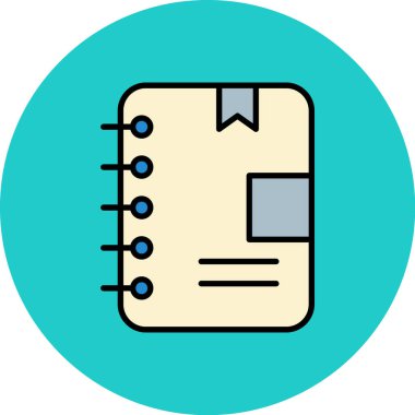 Kitap. Web simgesi basit illüstrasyon