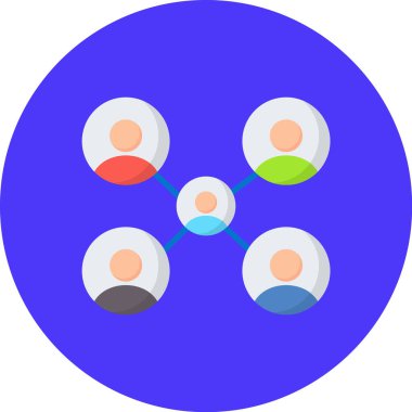 grup insanlarının simgesi düz stil