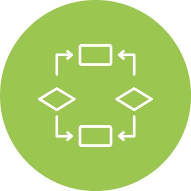 Benzersiz veri değişim vektör simgesi