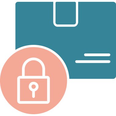 Kilit simgesinin vektör illüstrasyonu