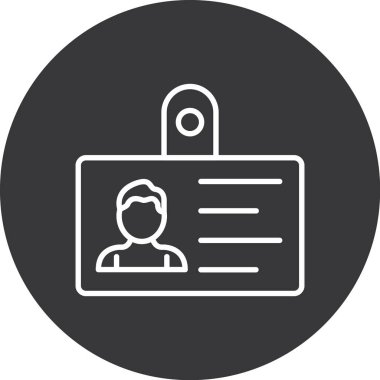 Tanımlama kartı vektör illüstrasyonu