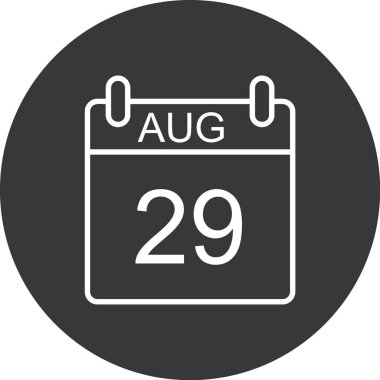 Takvim simgesi vektör illüstrasyonu