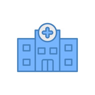 tıbbi yapı ikonu vektör illüstrasyon grafik tasarımı