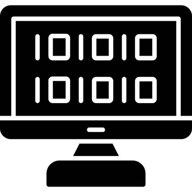 Bilgisayar izleyici simgesi ana hat biçiminde