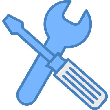 İngiliz anahtarı. Web simgesi basit illüstrasyon