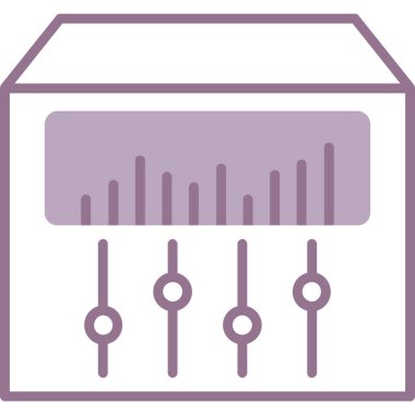 Sunucu. Web simgesi basit illüstrasyon