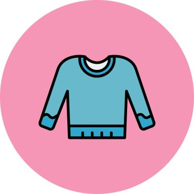 Süveter. Web simgesi basit illüstrasyon