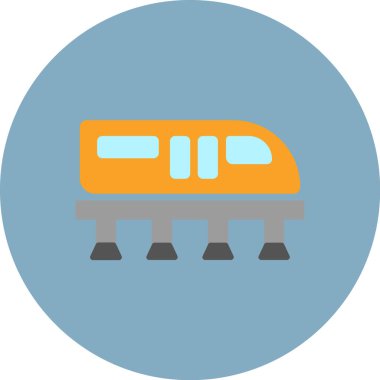 tren. Web simgesi basit illüstrasyon