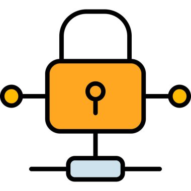 ikon vektör illüstrasyonunu kilitle