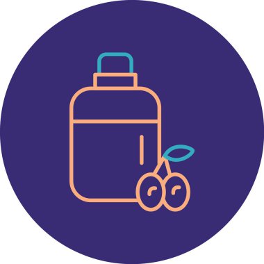 Bebek şişe simgesinin vektör illüstrasyonu