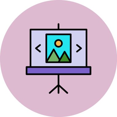 Web tasarım vektör çizgisi simgesi