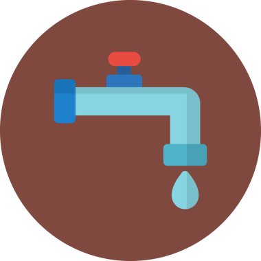 Su. Web simgesi basit illüstrasyon