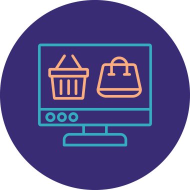 İnternetten alışveriş. Basit tasarım