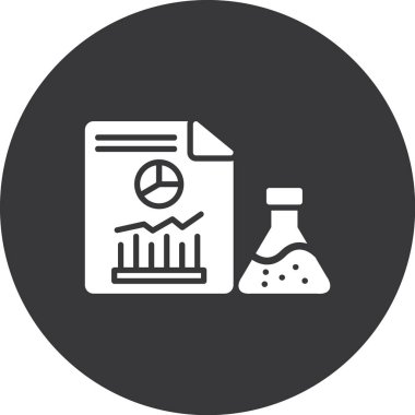 İş simgesinin vektör illüstrasyonu, analiz kavramı