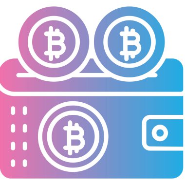 bitcoin. Web simgesi basit illüstrasyon