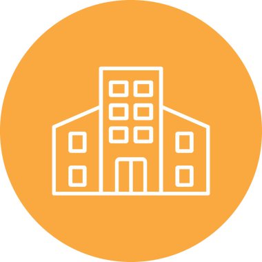 Bina. Web simgesi basit tasarım