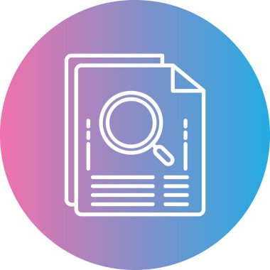 Belge simgesinin vektör illüstrasyonu