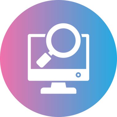 Ara. Web simgesi basit illüstrasyon