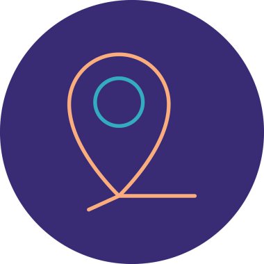 Konum simgesinin vektör illüstrasyonu