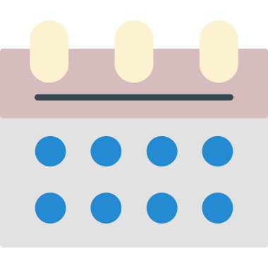 Takvim. Web simgesi basit illüstrasyon