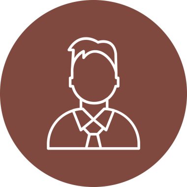 insan avatar çizgisi simgesi