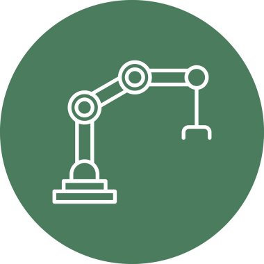 Robotik Kol simgesinin vektör çizimi