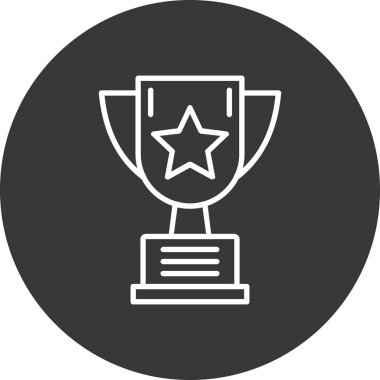 kupa simgesi vektör illüstrasyonu