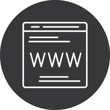 www vektör simgesi modern basit vektör illüstrasyonu