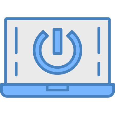 güç simgesi vektör illüstrasyonu