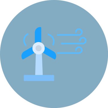 air fan simgesi vektör illüstrasyonu