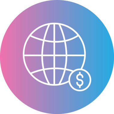 vektör global toprak ico