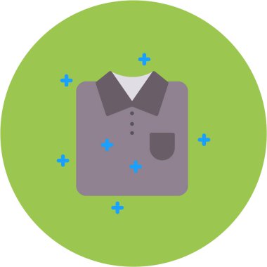 Kıyafetler. Web simgesi basit illüstrasyon