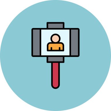 Kamera. Web simgesi basit illüstrasyon